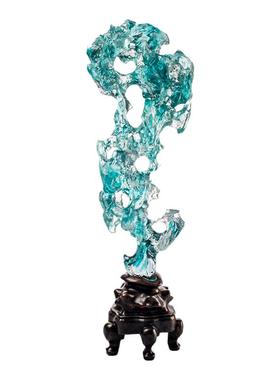 匠门琉璃太湖石《栖云峰》摆件