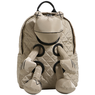 2025秋冬新款蛙脸公仔包双肩包背包大容量休闲百搭通勤大包随身包