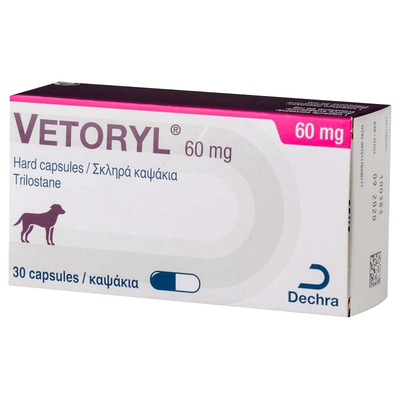 英国曲洛斯坦VETORYL犬狗狗狗肾上腺库欣综合征脆皮曲洛司坦60mg