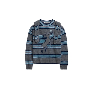 IIIVIVINIKO2025冬新款艺术家合作系列印花毛衣女M540143619E