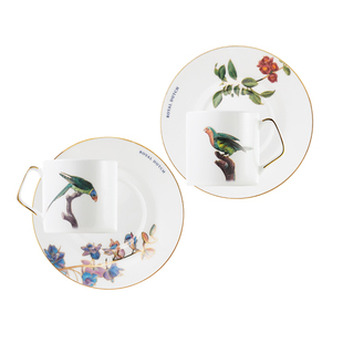 RoyalDutch皇家荷兰美术馆骨瓷咖啡杯碟高档精致下午茶具新婚礼物