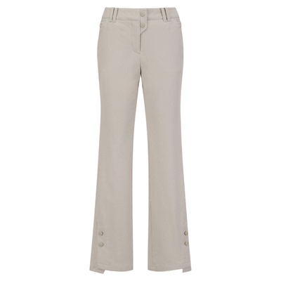 韩国malbon×St高尔夫女装25运动休闲套装翻领长袖T恤微喇叭长裤