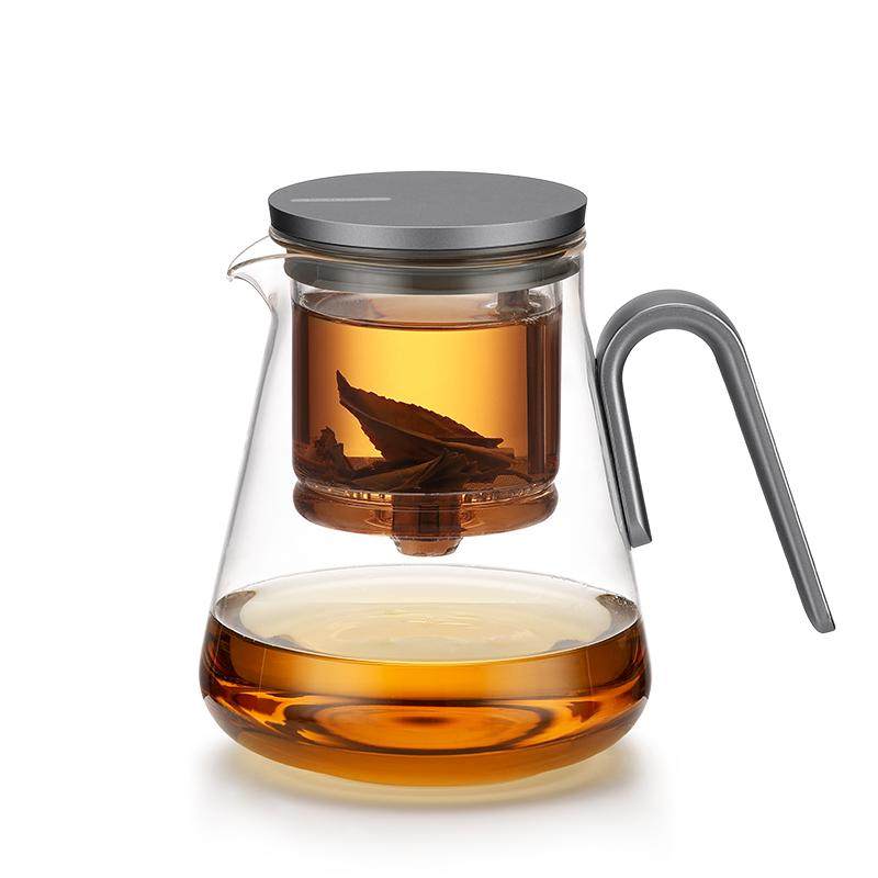 尚明飘逸壶2026新款飘逸杯加大泡茶壶玻璃茶具茶水分离红茶泡茶器