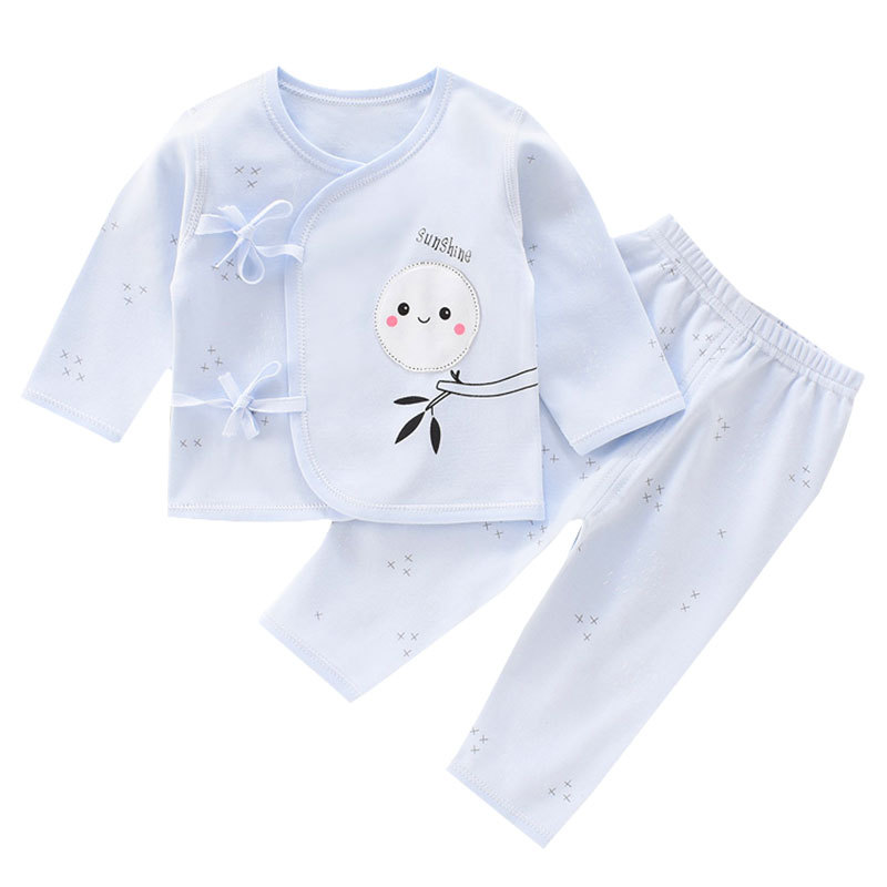 婴儿衣服四季款纯棉分体内衣套装
