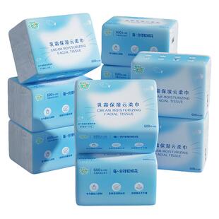 聪妈婴儿柔纸巾新生宝宝专用乳霜云柔巾保湿纸600张大包便携抽纸
