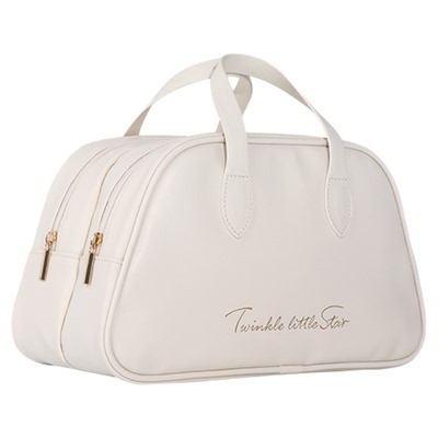 圣图尼双层分区手提化妆包大容量