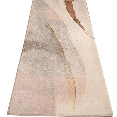 北欧简约可水洗家用圆形地毯