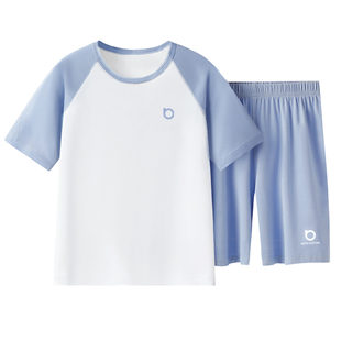 【软软衣】儿童睡衣夏季莫代尔男女童薄款短袖短裤抑菌家居服套装