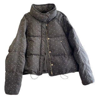 韩系波点羽绒服女2025冬季新款小个子加厚保暖独特漂亮冬装厚外套