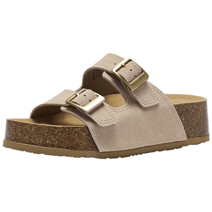 热风厚底一字拖女2026年夏季新款户外沙滩拖鞋休闲凉拖勃鞋肯凉鞋