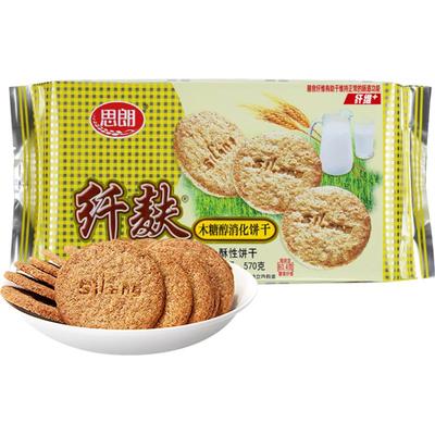 思朗纤麸粗粮饼干木糖醇570g代餐