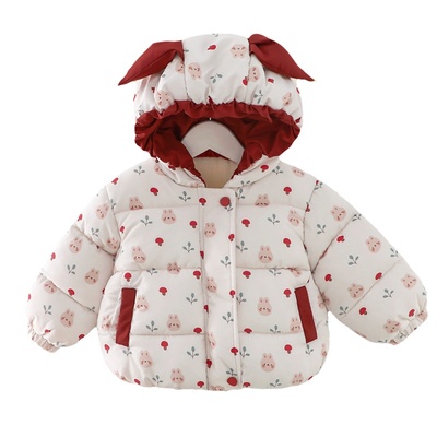 加绒女童棉服冬装童装