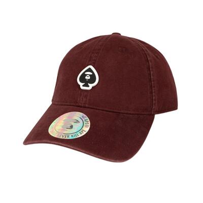 Aape猿人扑克黑桃徽章潮流鸭舌帽