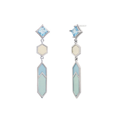 韩国新款小众环氧树脂原创耳钉