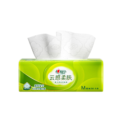 心相印抽纸88抽M码加大纸巾