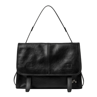 纳兰杜信使邮差包包松弛大容量通勤休闲单肩通勤包牛皮腋下托特包