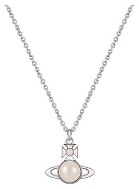 土星半面珍珠项链女高级感