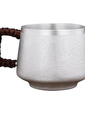 999纯银马克杯茶杯咖啡杯