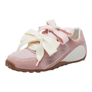 思加图新款蝴蝶酥芭蕾风德训鞋阿甘鞋潮流百搭休闲运动鞋女鞋