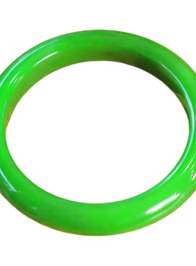 和田玉老坑碧玉手镯籽料平安镯