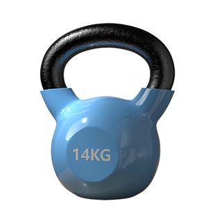 铸铁壶铃实心训练小体积专业一体健身浸塑10kg大重量16kg男士家用