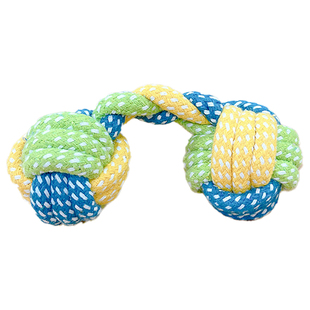 狗狗玩具绳结宠物咬绳狗拔河解闷球麻绳耐咬互动拉扯编织磨牙幼犬