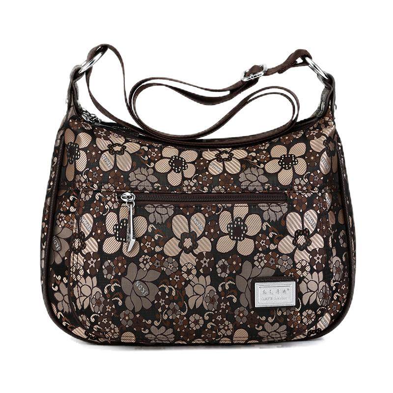 中年布包斜挎女妈妈简约帆布单肩包百搭牛津纺休闲中老年女挎包包