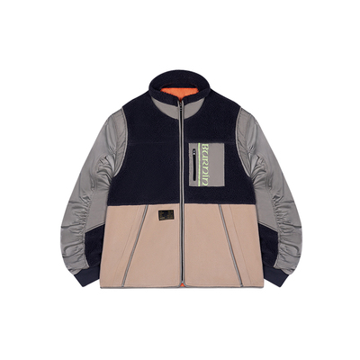 MILITARY羊羔绒拼接夹克