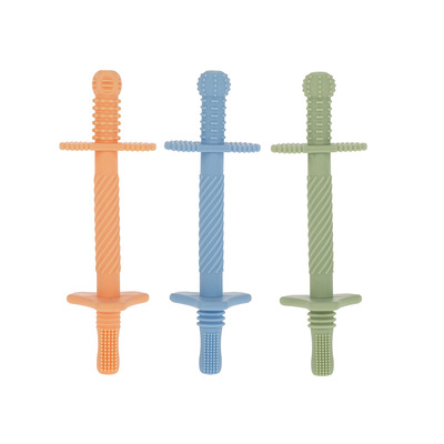 Nuby努比硅胶牙胶棒防吃手