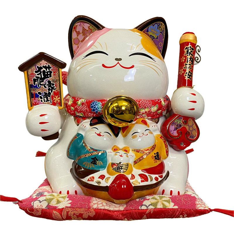 金石工坊招财猫家居客厅装饰摆件