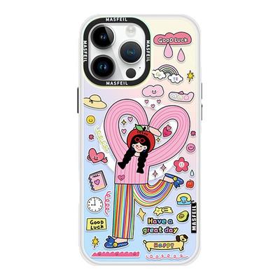 MASFEIL × 生活很甜适用iPhone16Promax手机壳新款14Pro磁吸带支架苹果15全包套可爱女生ip13pm高级感12好看