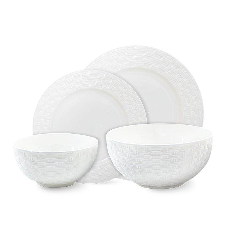 Aynsley编织系列骨瓷四人食餐具