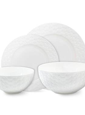 Aynsley编织系列骨瓷四人食餐具