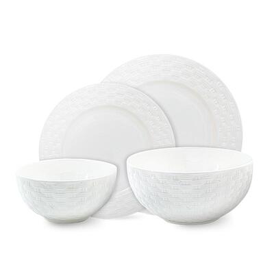 Aynsley编织系列骨瓷四人食餐具