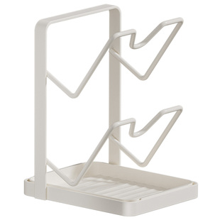 厨房家用台面锅盖架置物架立式多功能盖子锅铲砧板收纳沥水放置架