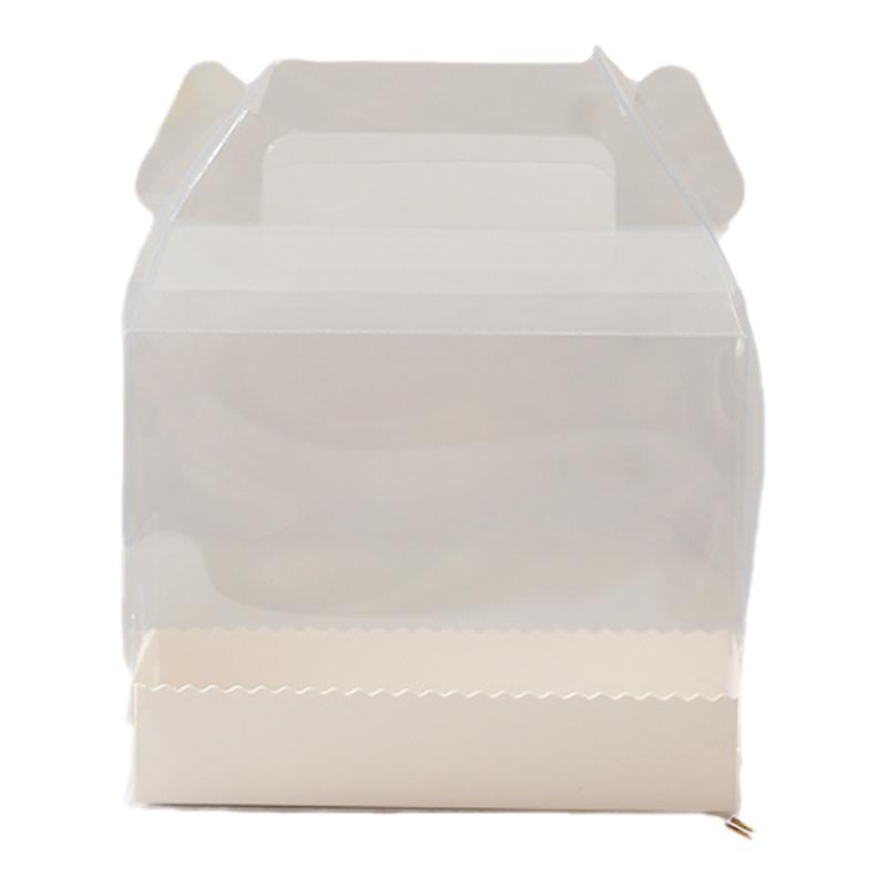 蛋糕卷包装盒透明手提整卷半卷瑞士卷打包盒毛巾卷慕斯甜品蛋糕盒