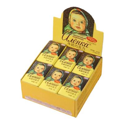 俄罗斯进口可可脂爱莲巧巧克力