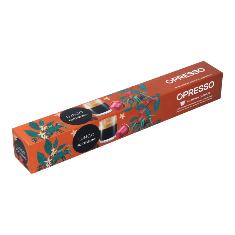 Opresso 进口比利时2件优惠装特浓长杯铝制咖啡胶囊52g浓郁醇厚版