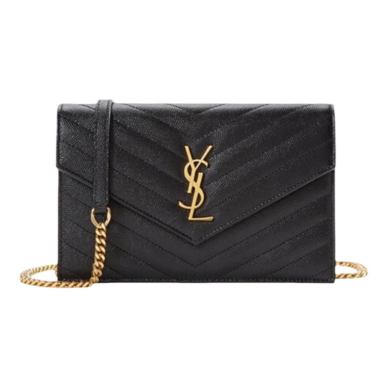 【自营】【蜜蜂箱包节】YSL/圣罗兰信封包金属链条包