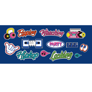 街舞教室背景墙贴舞蹈房间墙面布置装饰培训机构创意工作室贴纸画