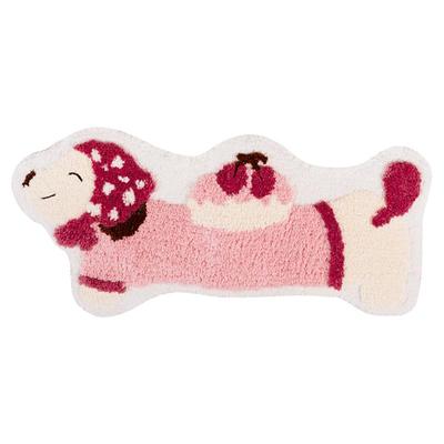 地毯女孩卧室床边毯ins风儿童地垫防滑可爱粉色小狗长条异形机洗