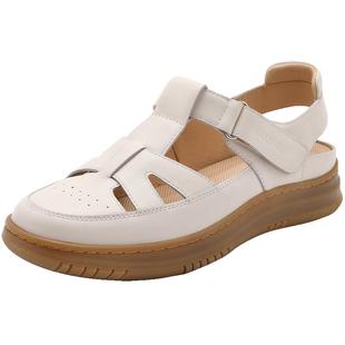 百丽女鞋子透气罗马凉鞋女包头凉鞋厚底猪笼凉鞋女外穿A9V1DBL4