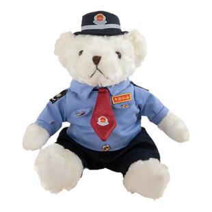 税务小熊公仔制服毛绒玩具文创玩偶摆件布娃娃活动礼品2025新款
