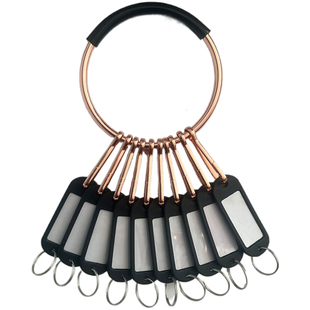 新款金属创意钥匙串个人部门简约手环钥匙多挂扣收纳盘圆圈环纯色