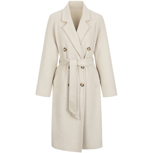 【骆驼绒】真丝羊毛大衣女衣香丽影2025年冬新款长款双面呢子外套