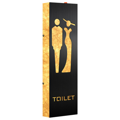 杜邦纸发光洗手间标识牌可定制