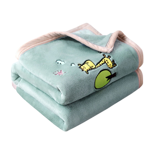 新生儿毛毯秋冬季宝宝婴儿法兰绒小孩包被儿童空调毯小被子幼儿园