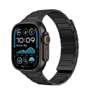 适用苹果手表新款Ultra3工字纯钛磁吸表带男iwatchS11钛合金夏季高级感表带女applewatchS10/9/8/se耐磨防刮
