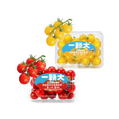 一颗大小串番黄樱桃番茄