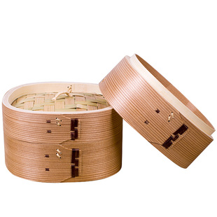 杉木蒸笼竹木蒸笼家用竹制笼屉小蒸笼方形蒸笼小笼包蒸格蒸包子